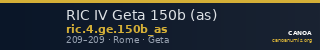 RIC IV Geta 150b (as) — CANOA