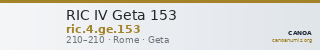 RIC IV Geta 153 — CANOA