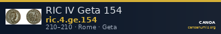 RIC IV Geta 154 — CANOA