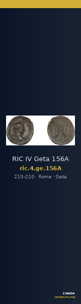RIC IV Geta 156A — CANOA