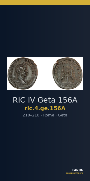 RIC IV Geta 156A — CANOA