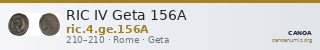 RIC IV Geta 156A — CANOA