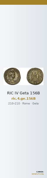 RIC IV Geta 156B — CANOA