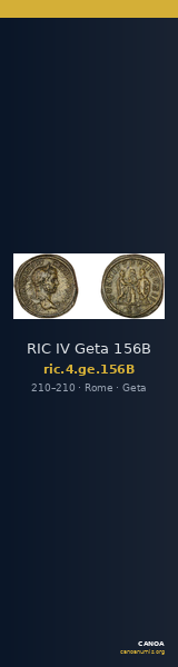 RIC IV Geta 156B — CANOA