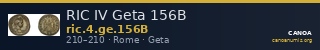 RIC IV Geta 156B — CANOA