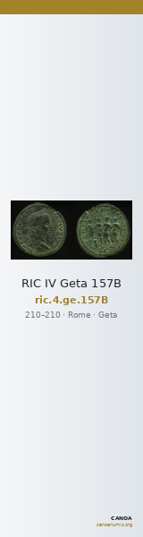 RIC IV Geta 157B — CANOA