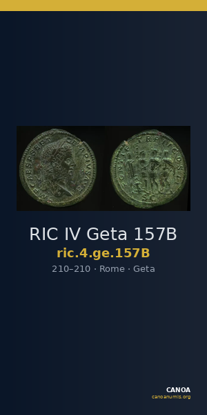 RIC IV Geta 157B — CANOA