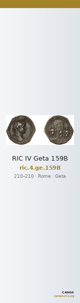RIC IV Geta 159B — CANOA
