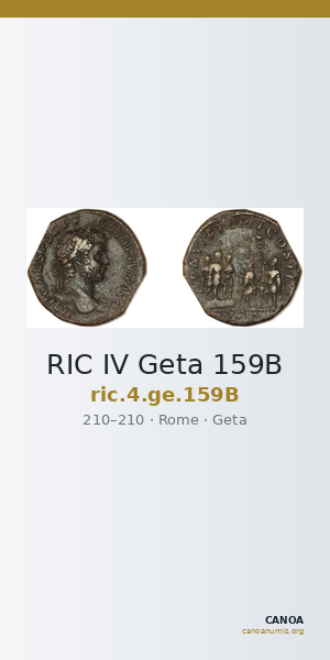 RIC IV Geta 159B — CANOA