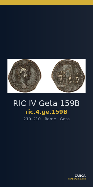 RIC IV Geta 159B — CANOA