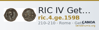 RIC IV Geta 159B — CANOA