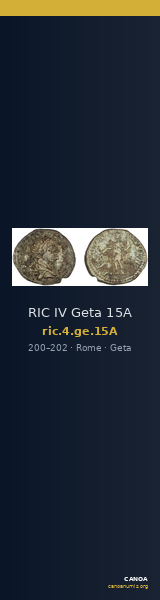 RIC IV Geta 15A — CANOA