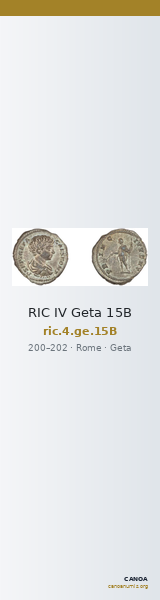 RIC IV Geta 15B — CANOA