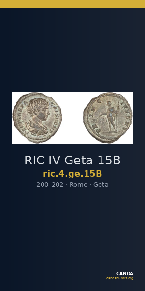 RIC IV Geta 15B — CANOA