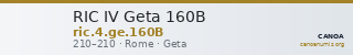 RIC IV Geta 160B — CANOA