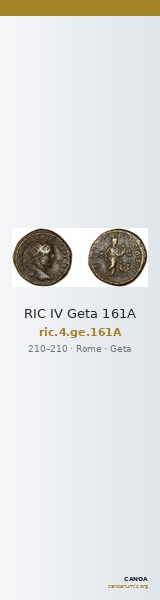 RIC IV Geta 161A — CANOA