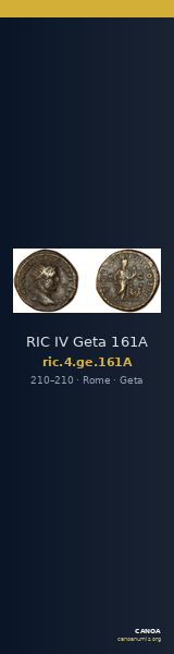 RIC IV Geta 161A — CANOA