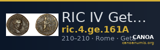 RIC IV Geta 161A — CANOA
