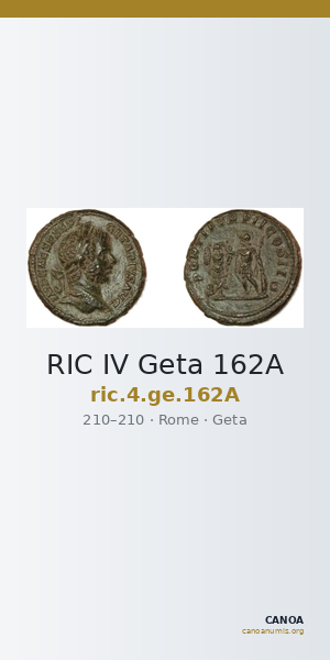 RIC IV Geta 162A — CANOA