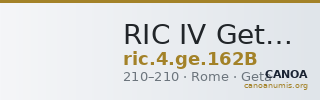 RIC IV Geta 162B — CANOA