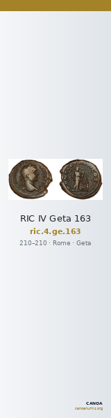 RIC IV Geta 163 — CANOA