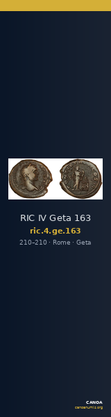 RIC IV Geta 163 — CANOA