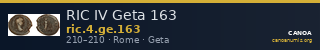 RIC IV Geta 163 — CANOA