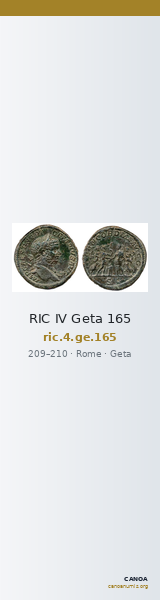 RIC IV Geta 165 — CANOA