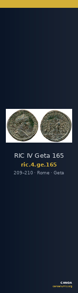 RIC IV Geta 165 — CANOA