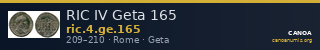 RIC IV Geta 165 — CANOA