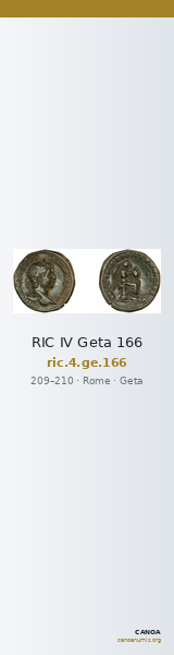 RIC IV Geta 166 — CANOA