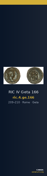 RIC IV Geta 166 — CANOA