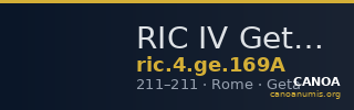 RIC IV Geta 169A — CANOA