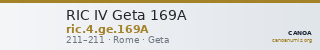 RIC IV Geta 169A — CANOA