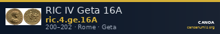 RIC IV Geta 16A — CANOA