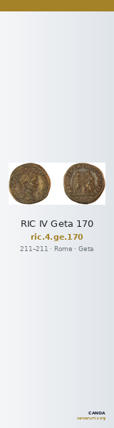 RIC IV Geta 170 — CANOA