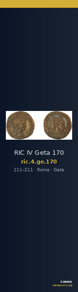 RIC IV Geta 170 — CANOA