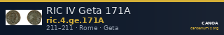 RIC IV Geta 171A — CANOA