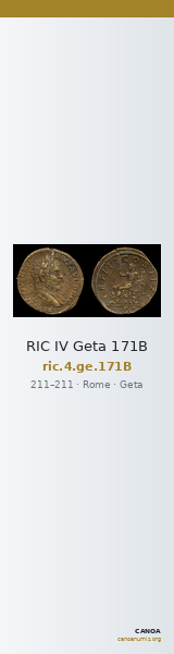 RIC IV Geta 171B — CANOA