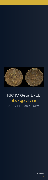 RIC IV Geta 171B — CANOA