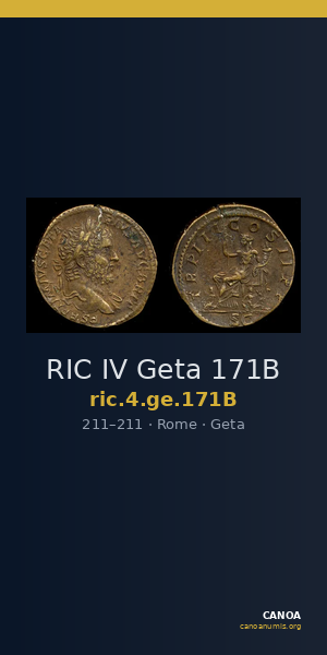 RIC IV Geta 171B — CANOA