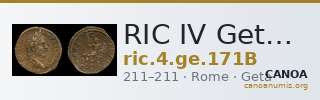 RIC IV Geta 171B — CANOA