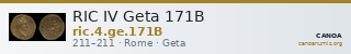 RIC IV Geta 171B — CANOA