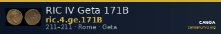 RIC IV Geta 171B — CANOA