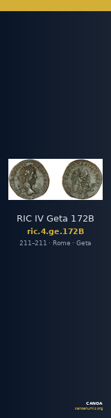 RIC IV Geta 172B — CANOA