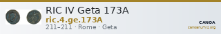 RIC IV Geta 173A — CANOA