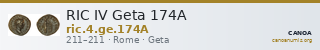 RIC IV Geta 174A — CANOA