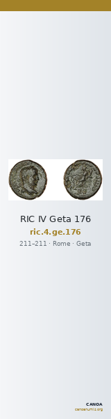 RIC IV Geta 176 — CANOA