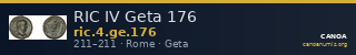 RIC IV Geta 176 — CANOA