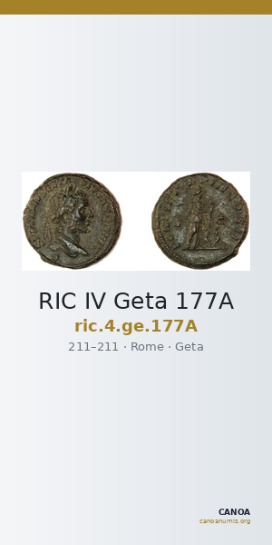 RIC IV Geta 177A — CANOA